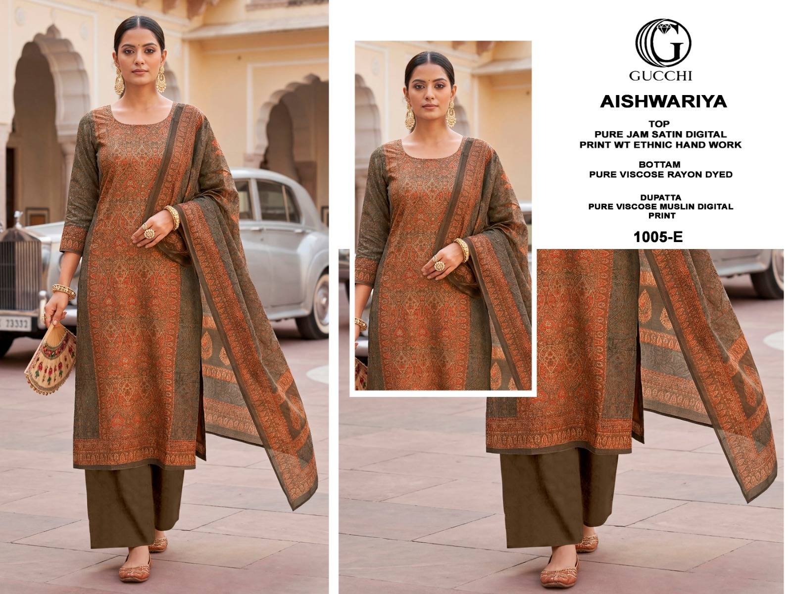AISHWARIYA – 1005 by Fashid 1005A TO 1005E SERIES Stylish Beautiful Colourful Pure Jaam Satin Dresses At Wholesale Price